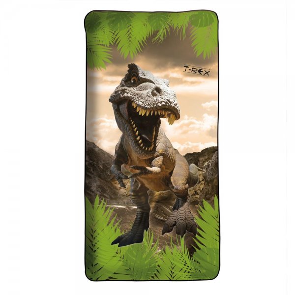 Roth Badetuch Tyrannosaurus 60 x 120 cm Polyester Polyamid für Kinder Dinosaurier Grün