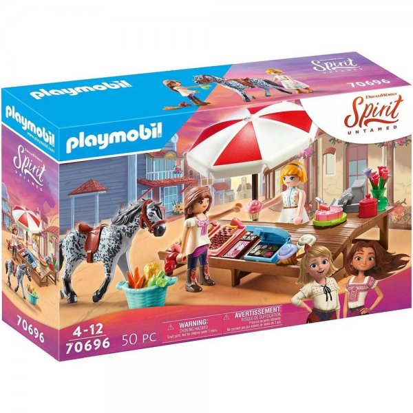 PLAYMOBIL® Spirit 70696 - Miradero Süßigkeitenstand Spielset für Kinder ab 4 Jahren