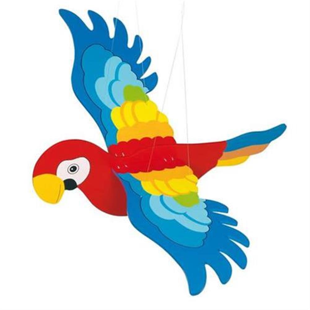 Crazystore Künstliches Papageien-Modell mit Federn für Heimdekoration krea #OS