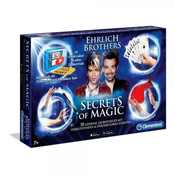Clementoni Zauberkasten Secret of Magic Ehrlich Brothers Kinder ab 7 Jahren Equipmente Zaubertricks