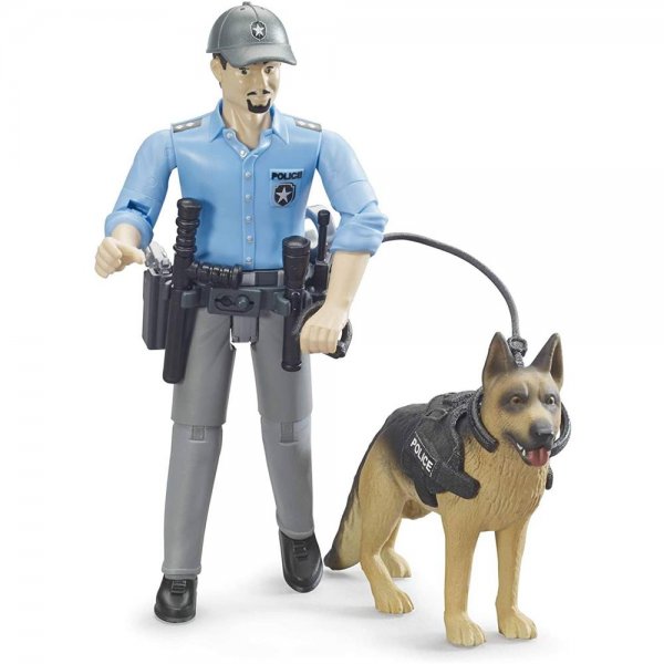Bruder 62150 - Bworld Polizist mit Hund