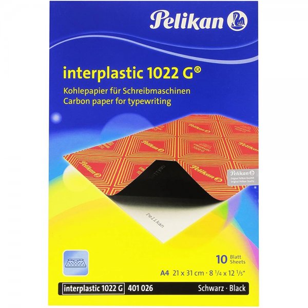 Pelikan Kohlepapier interplastic 1022G DIN A4 10 Blatt Thermokopierpapier