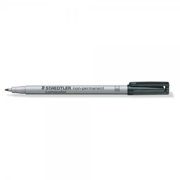 STAEDTLER Folienstift Lumocolor non-permanent pen 315 M Schwarz für Overhead-Projektion