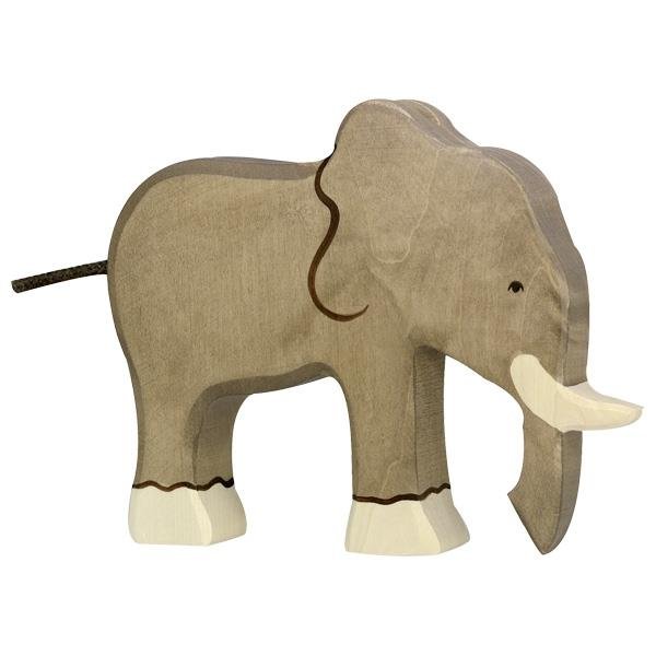 Holztiger Elefant groß I Safari Tiere Abenteuer Wildnis Holzspielzeug Holzelefant Spielzeug