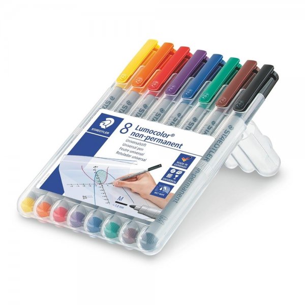 Staedtler Lumocolor® Non-permanent Folienstift Pen Marker Universalstifte Box