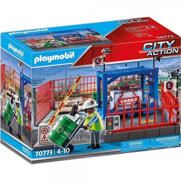 PLAYMOBIL® City Action 70773 - Frachtlager Spielset für Kinder ab 4 Jahren