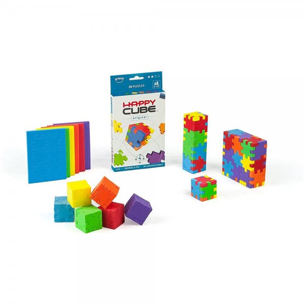 HAPPY 1018 Original Cardboardbox, 3D-Puzzle, 6er Pack