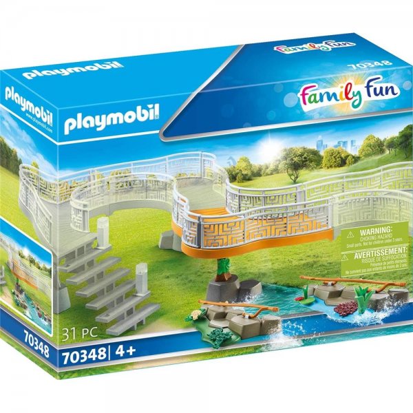PLAYMOBIL 70348 Erweiterungsset Erlebnis-Zoo ab 4 Jahren Spielzeugbausteine