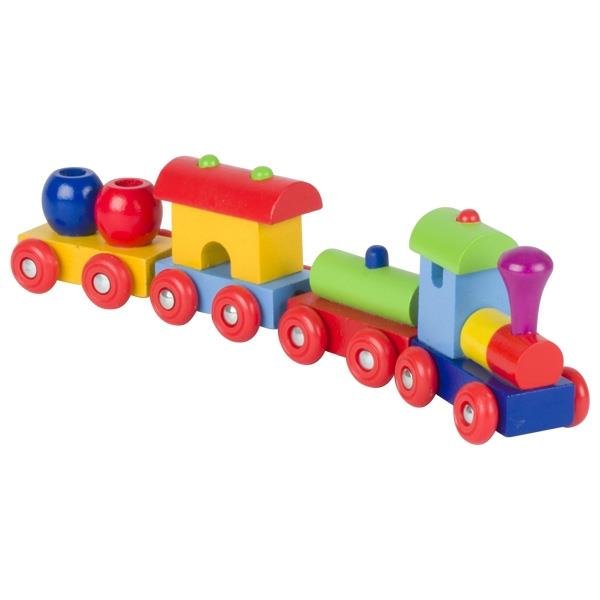 Goki Zug Peru mit Magnetkupplung Eisenbahn Holzeisenbahn Holz Spielzeug Holzspielzeug