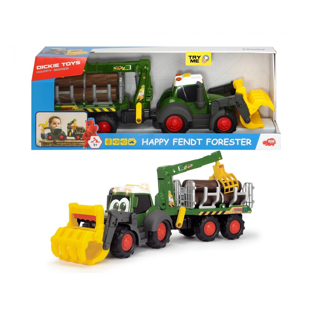 Sound Geschenkidee Kinderspielzeug Happy Fendt Traktor Tierhängert Licht 