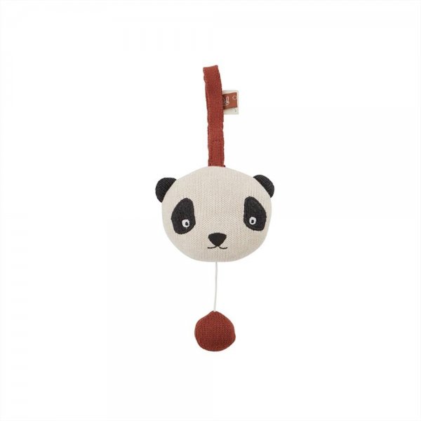 OYOY Spieluhr Panda 10,2 x 13,2 x 8 cm Baumwolle Musikmobile Babymobile Einschlafhilfe