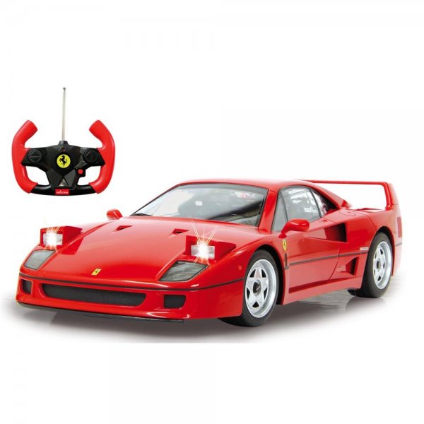 Jamara Ferrari F40 1:14 rot 27MHz Klappscheinwerfer fernbedienbar Ferngesteuertes Auto mit LED Licht