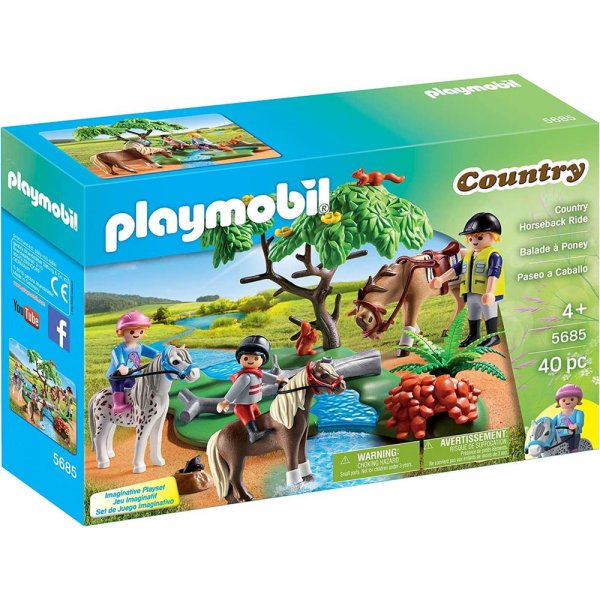 PLAYMOBIL® Country 5685 - Horseback Ride Pferdeausritt Spielset für Kinder ab 4 Jahren