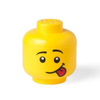 LEGO® Storage Head alberner Junge Aufbewahrungsbox klein mit 1 Noppe Baustein...