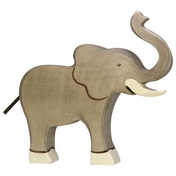 Holztiger Abenteuer Wildnis Elefant groß II Holzspielzeug Holzfigur Spielfigur Spielzeugtiere