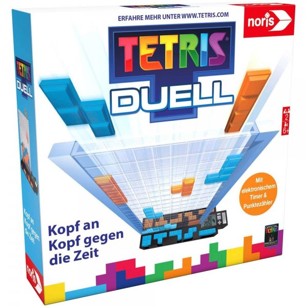 Noris 606101799 – Tetris Duell, das packende Eins-gegen-Eins Strategiespiel für Groß und Klein, ab 6 Jahren