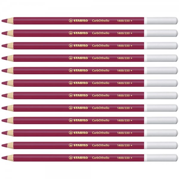 Pastellkreidestift - STABILO CarbOthello - 12er Pack - purpur