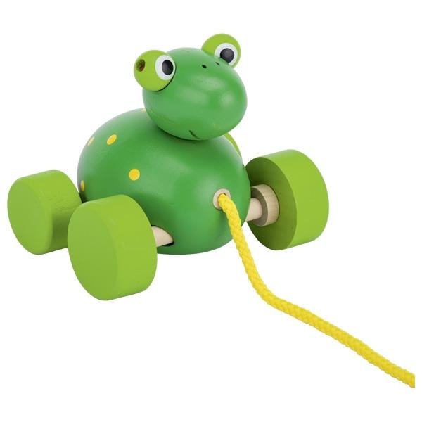 Goki Ziehtier Frosch Holzspielzeug Nachziehtier Kinderspielzeug Kleinkind