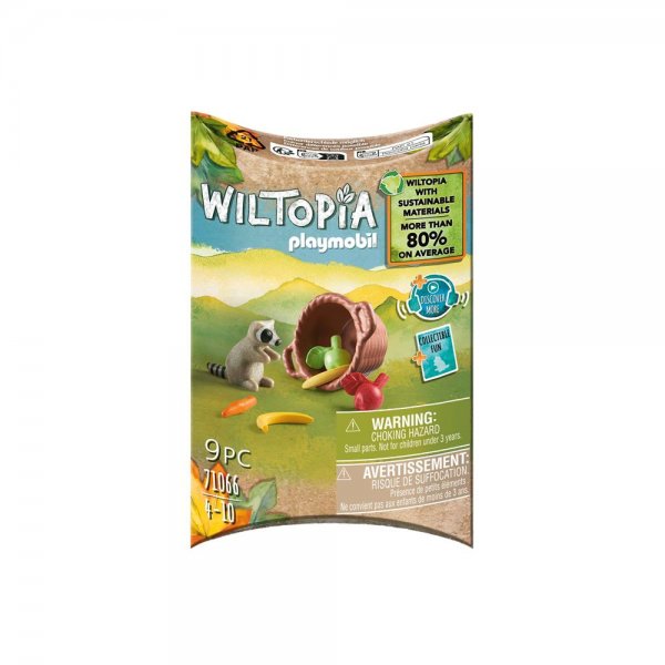 PLAYMOBIL® Wiltopia 71066 - Waschbär Spielfigur Spieltier aus nachhaltigem Material ab 4 Jahren