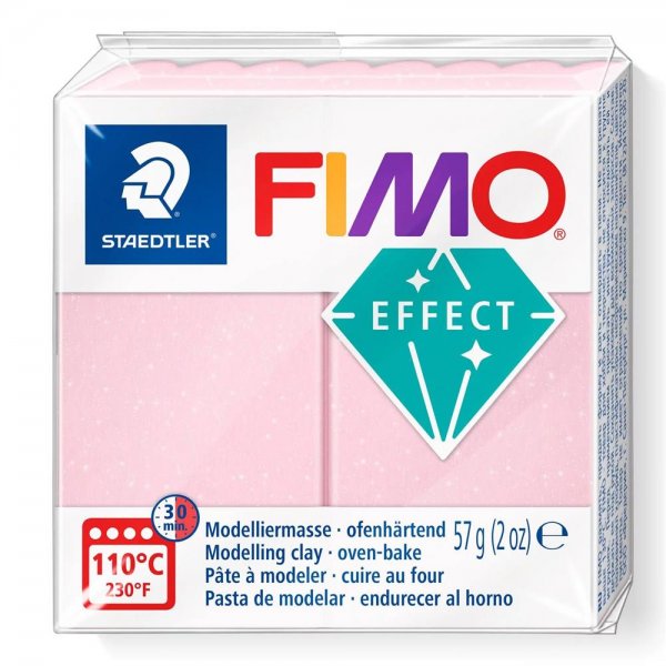 Staedtler FIMO effect rosenquarz 57g Modelliermasse ofenhärtend Knetmasse Knete