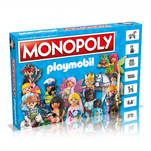 Winning Moves Monopoly Playmobil Brettspiel Familienspiel Kinderspiel für Kinder ab 8 Jahren