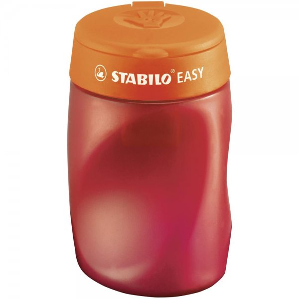 Ergonomischer Dosen-Spitzer für Rechtshänder - STABILO EASYsharpener - 3 in 1 - orange
