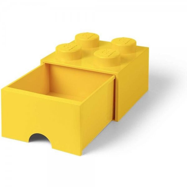 LEGO® Storage Brick 4 Gelb mit Schublade Aufbewahrungsbox Baustein stapelbar