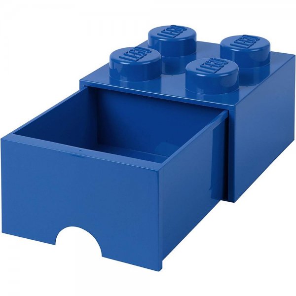 LEGO® Storage Brick 4 Blau mit Schublade Aufbewahrungsbox Baustein stapelbar