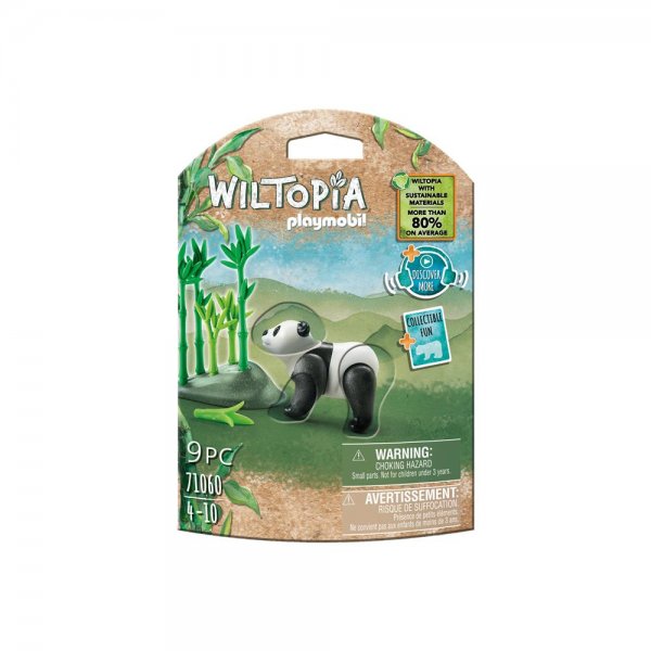 PLAYMOBIL® Wiltopia 71060 - Panda Spielfigur Spieltier aus nachhaltigem Material ab 4 Jahren