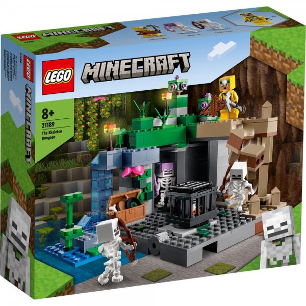 LEGO® Minecraft™ 21189 - Das Skelettverlies Bauset Spielzeug mit Spawner und Höhlenforscher