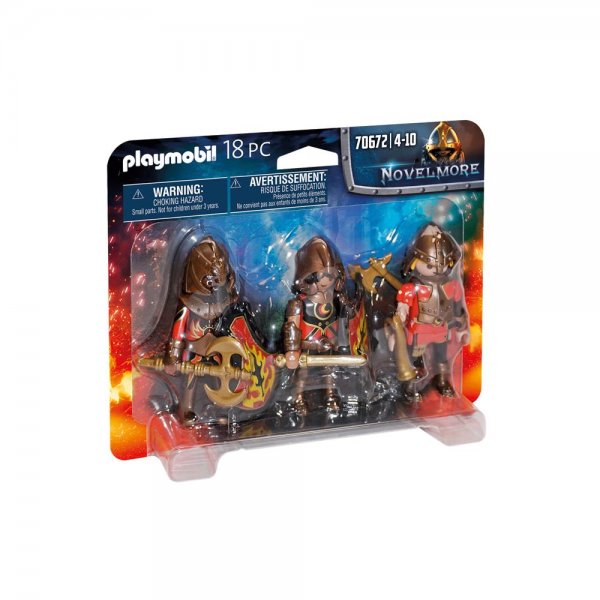 PLAYMOBIL® Novelmore 70672 - 3er Set Burnham Raiders Spielfiguren Playmobilfiguren ab 4 Jahren