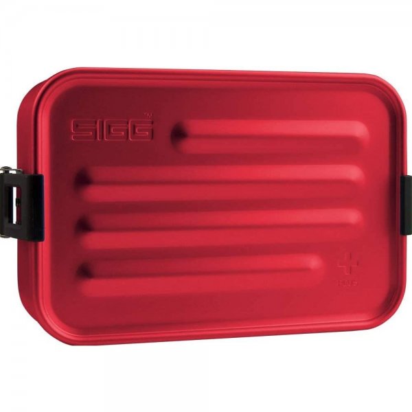 SIGG Lunchbox Metal Box Plus S Rot Aluminium kleine Brotdose Brotbox Vesperdose mit Trennwand
