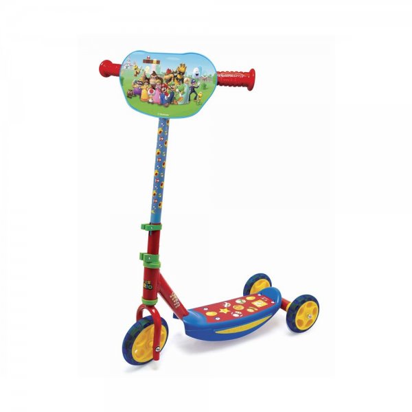 Smoby Super Mario Roller 3 Räder Dreiradroller Kinderroller Kinderfahrzeug Kinderscooter