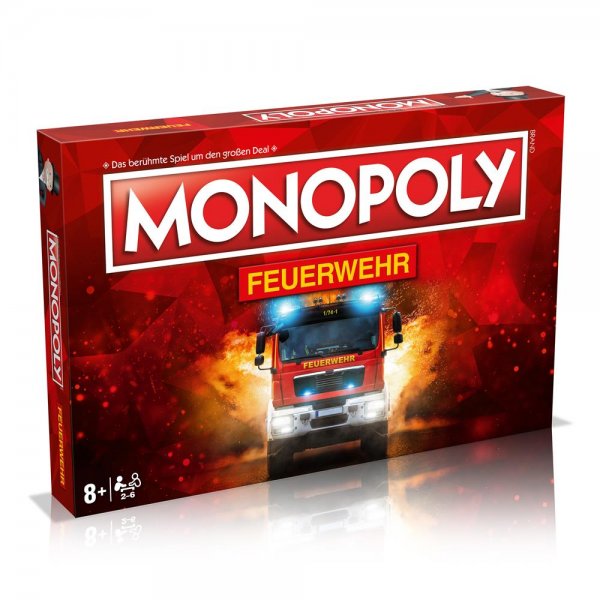 Winning Moves Monopoly Feuerwehr Spiel für Kinder ab 8 Jahren