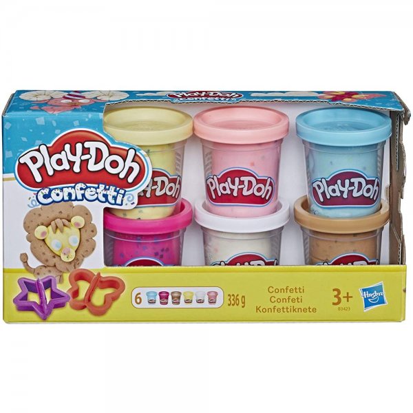 Hasbro Play-Doh B3423EU6 Konfettiknete für fantasievolles und kreatives Spielen Multicolor