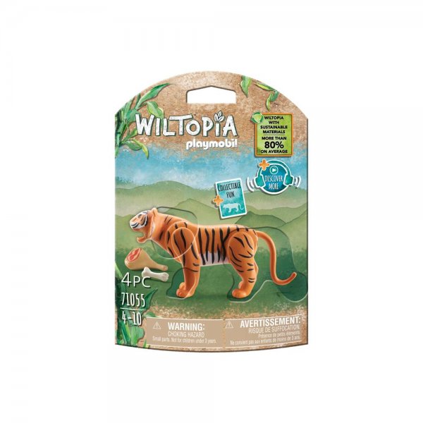 PLAYMOBIL® Wiltopia 71055 - Tiger Spielfigur Spieltier aus nachhaltigem Material ab 4 Jahren