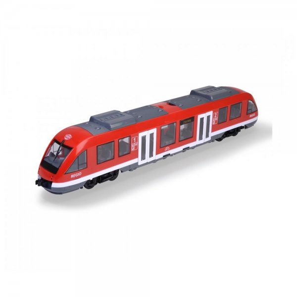 Dickie Toys City Train Spielzeug-Zug 45 cm rot Türen & Dach zum Öffnen