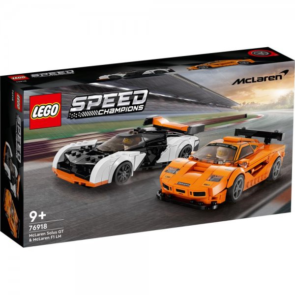 LEGO® Speed Champions 76918 - McLaren Solus GT & McLaren F1 LM für Kinder ab 9 Jahren