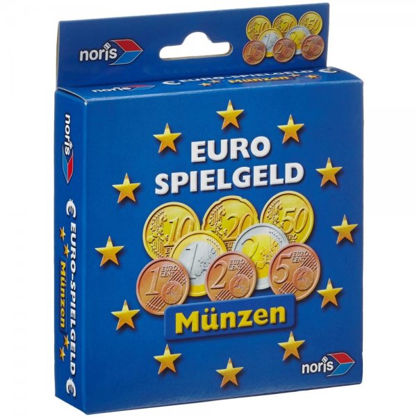 Noris Spiele Rechengeld Euro Münzen für Grundschule Kaufmannsladen Kaufladen