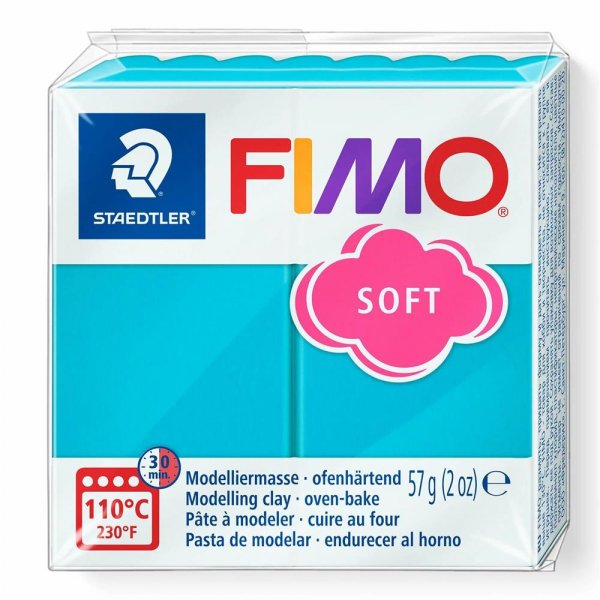 Staedtler FIMO soft pfefferminz 57g Modelliermasse ofenhärtend Knetmasse Knete