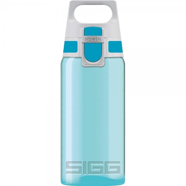SIGG Trinkflasche 0,5L VIVA ONE Aqua Kunststoff auslaufsicher Kohlensäuredicht Einhandbedienung