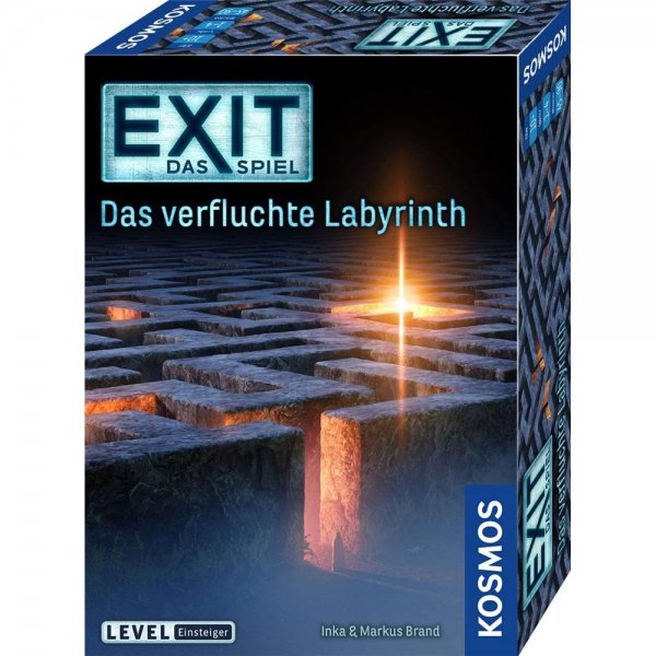 KOSMOS 682026 EXIT - Das Spiel - Das verfluchte Labyrinth Level: Einsteiger Escape Room Spiel für 1 bis 4 Spieler