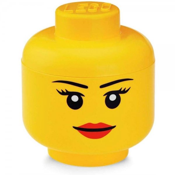 Room Copenhagen LEGO® Aufbewahrungskopf Mädchen groß Aufbewahrungsbox Legokopf-Form