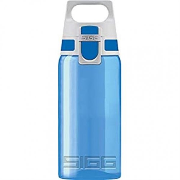 SIGG Trinkflasche VIVA ONE 0,5L Blau Wasserflasche Kohlensäuredicht auslaufsicher Einhandbedienung