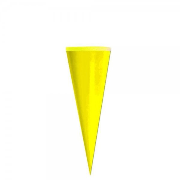 Roth Schultüte Rohling 35 cm rund Gelb einfarbig ohne Verschluss Zuckertüte für Schulanfang