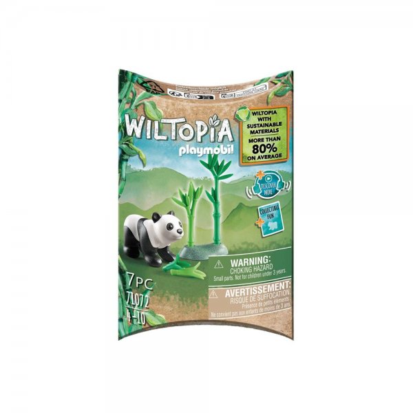 PLAYMOBIL® Wiltopia 71072 - Junger Panda Spielfigur Spieltier aus nachhaltigem Material ab 4 Jahren