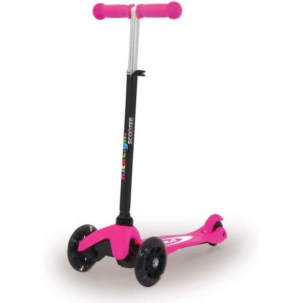 Jamara KickLight Scooter pink höhenverstellbar leuchtende Räder Hinterradbremse