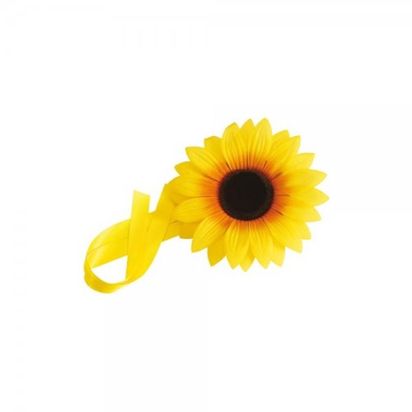 Nestler Dekoverschluss Sonnenblume 22 cm für Schultüte Zuckertüte Schulanfang Einschulung