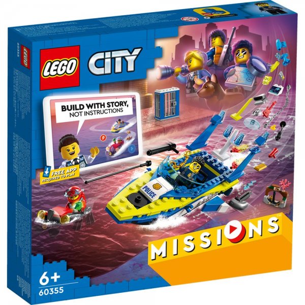 LEGO® City 60355 - Detektivmissionen der Wasserpolizei Bauset interaktives Spielset