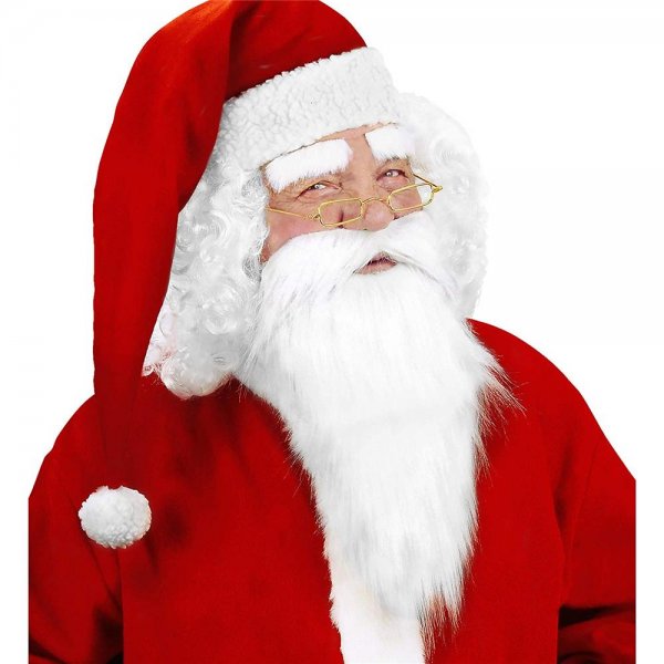 Widmann Weihnachtsmann Nikolaus Vollbart + Augenbrauen